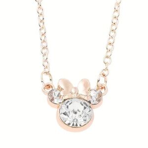 Rhinestone Minnie Mouse Necklace. New